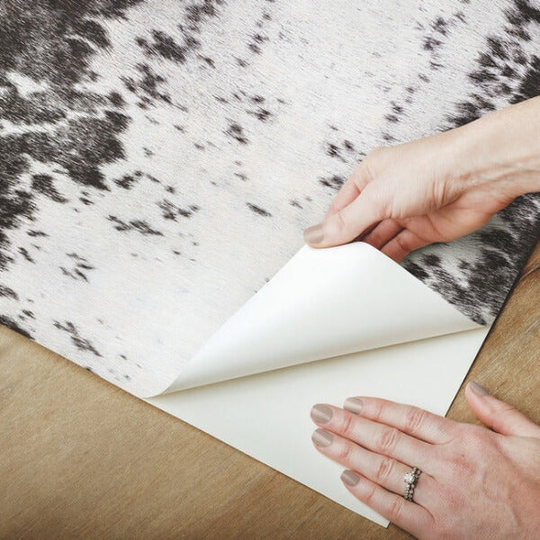 Marbled Appaloosa Black Peel & Stick Wallpaper