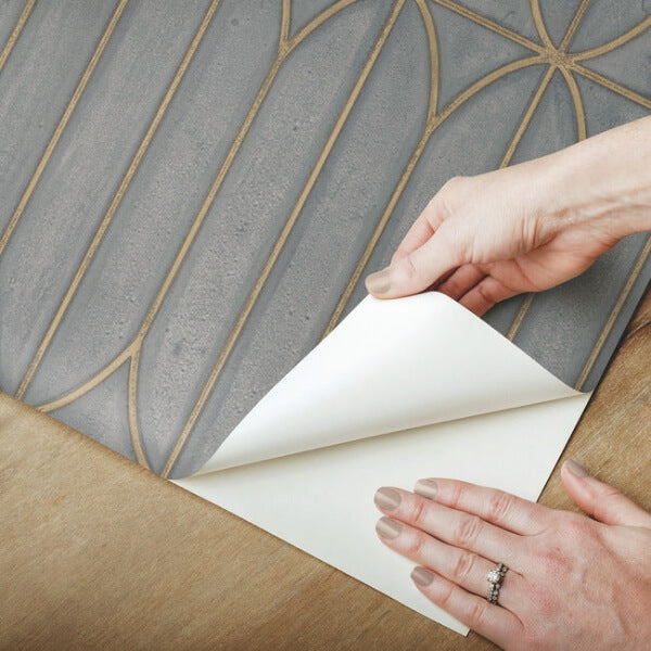 Pavilion Charcoal Peel & Stick Wallpaper