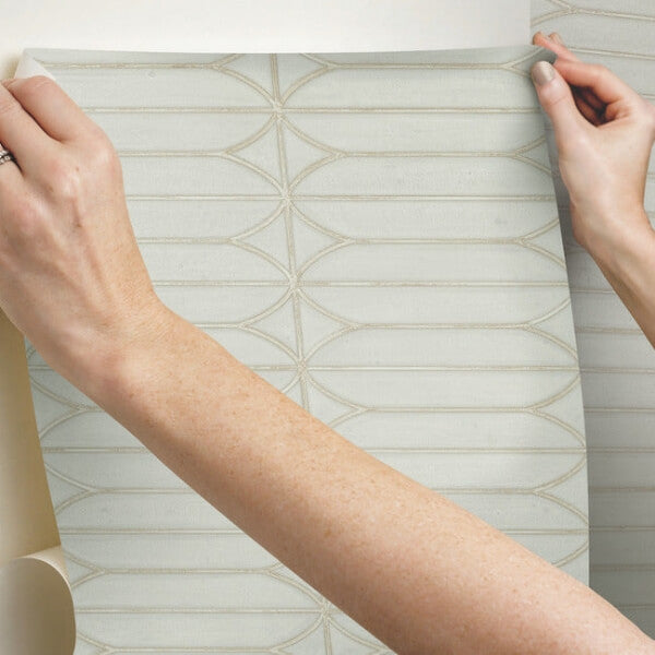 Pavilion Taupe Peel & Stick Wallpaper