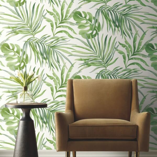 Paradise Palm Green Peel & Stick Wallpaper