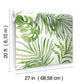 Paradise Palm Green Peel & Stick Wallpaper