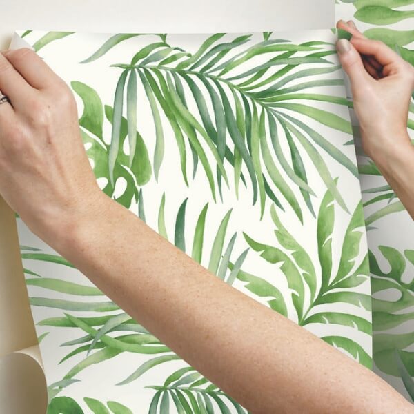 Paradise Palm Green Peel & Stick Wallpaper