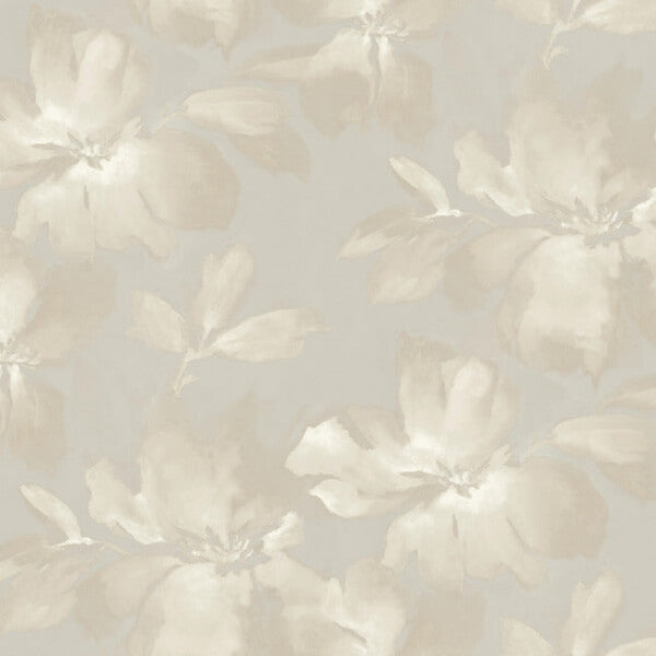 Midnight Blooms Neutral Peel & Stick Wallpaper