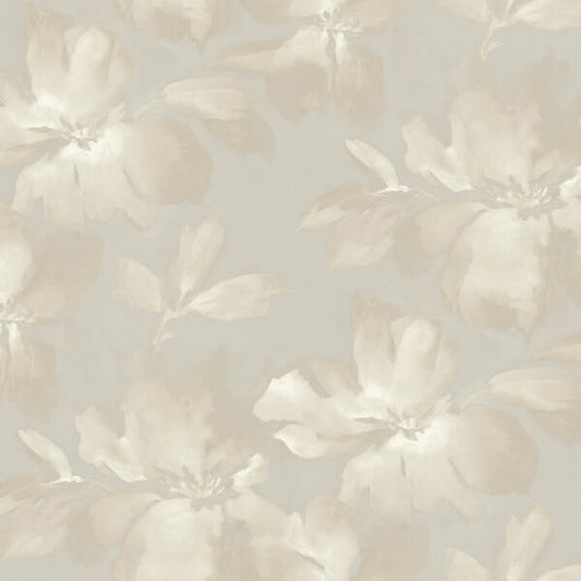 Midnight Blooms Neutral Peel & Stick Wallpaper