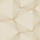 Honeycomb Sand & Gold Peel & Stick Wallpaper