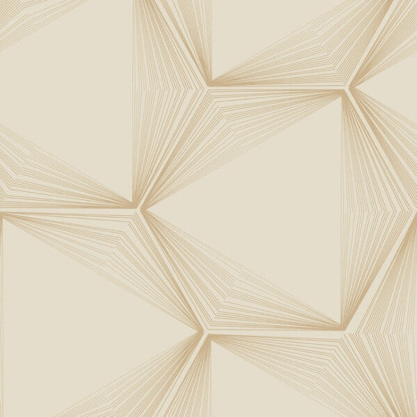 Honeycomb Sand & Gold Peel & Stick Wallpaper