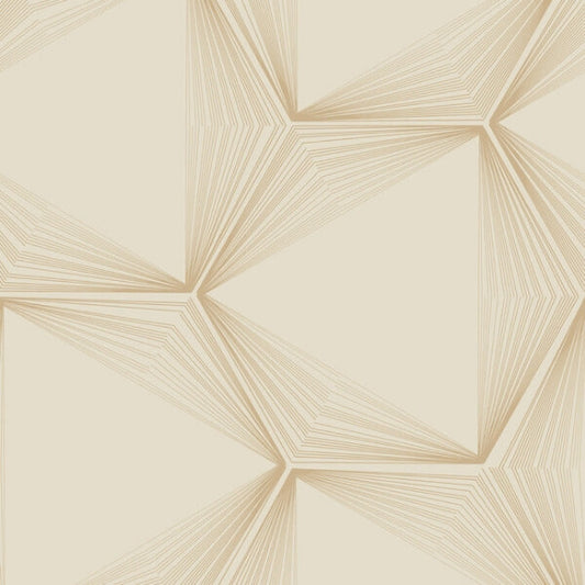 Honeycomb Sand & Gold Peel & Stick Wallpaper