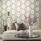 Interlock Light Taupe Peel & Stick Wallpaper