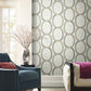 Interlock Light Taupe Peel & Stick Wallpaper