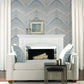 Onyx Strata Mist Blue Peel & Stick Wallpaper