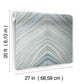 Onyx Strata Mist Blue Peel & Stick Wallpaper