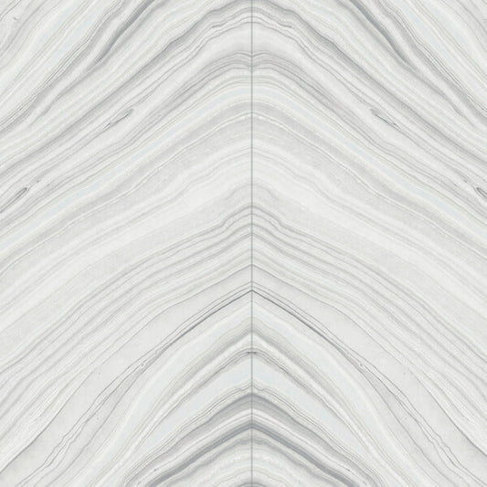 Onyx Strata Sheer Grey Peel & Stick Wallpaper