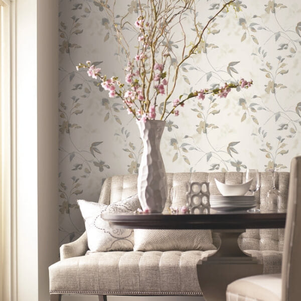 Linden Flower Soft Neutral Peel & Stick Wallpaper