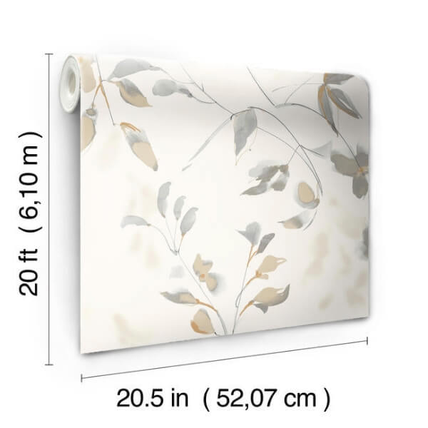 Linden Flower Soft Neutral Peel & Stick Wallpaper