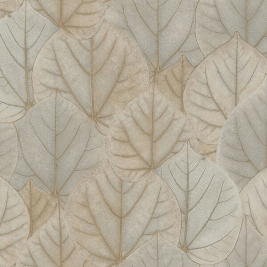 Leaf Concerto Warm Taupe Peel & Stick Wallpaper