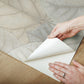 Leaf Concerto Blue & Taupe Peel & Stick Wallpaper