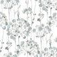 Flourish Sheer Blue & Grey Peel & Stick Wallpaper