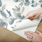 Joyful Eucalyptus Navy Peel & Stick Wallpaper