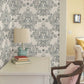Cottontail Toile Linen & Charcoal Peel & Stick Wallpaper