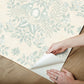 Cottontail Toile Vintage Duck Egg Peel & Stick Wallpaper