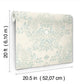 Cottontail Toile Vintage Duck Egg Peel & Stick Wallpaper