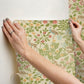 Woodland Floral Linen Peel & Stick Wallpaper