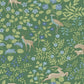 Woodland Floral Meadow Green Peel & Stick Wallpaper