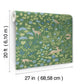 Woodland Floral Meadow Green Peel & Stick Wallpaper