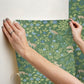 Woodland Floral Meadow Green Peel & Stick Wallpaper