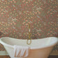 Woodland Floral Rust Peel & Stick Wallpaper
