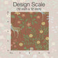 Woodland Floral Rust Peel & Stick Wallpaper