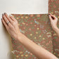 Woodland Floral Rust Peel & Stick Wallpaper
