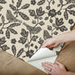 Sparrow & Oak Linen & Charcoal Peel & Stick Wallpaper