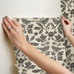 Sparrow & Oak Linen & Charcoal Peel & Stick Wallpaper