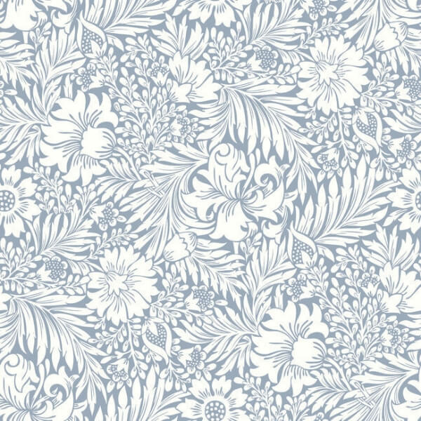 Modern Acanthus Wedgewood Blue Peel & Stick Wallpaper