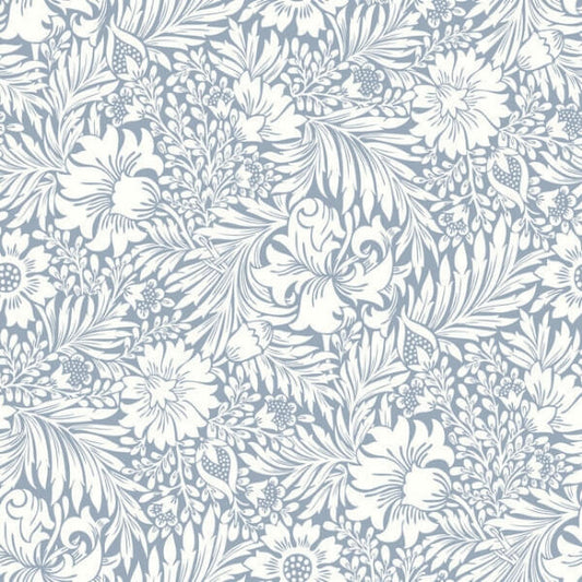 Modern Acanthus Wedgewood Blue Peel & Stick Wallpaper