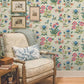 Heirloom Floral Taupe & Multi Peel & Stick Wallpaper