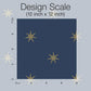 Star Splendor Navy & Metallic Gold Peel & Stick Wallpaper