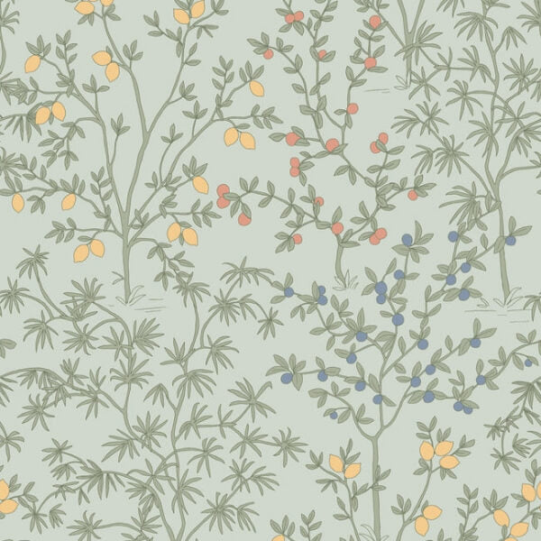 Lemon Grove Vintage Duck Egg Peel & Stick Wallpaper