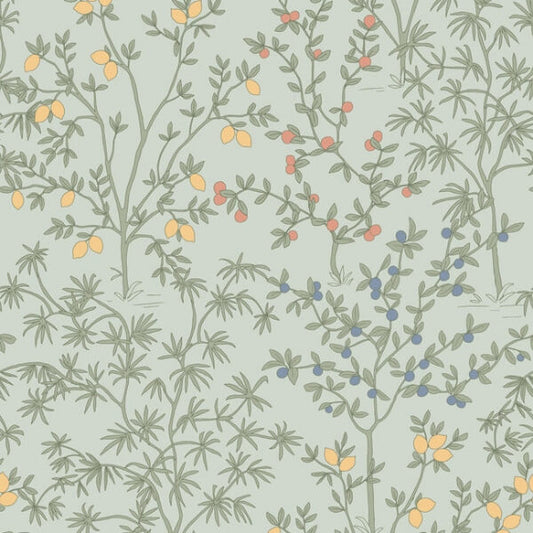 Lemon Grove Vintage Duck Egg Peel & Stick Wallpaper