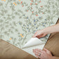 Lemon Grove Vintage Duck Egg Peel & Stick Wallpaper