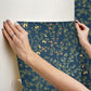 Lemon Grove Navy Peel & Stick Wallpaper