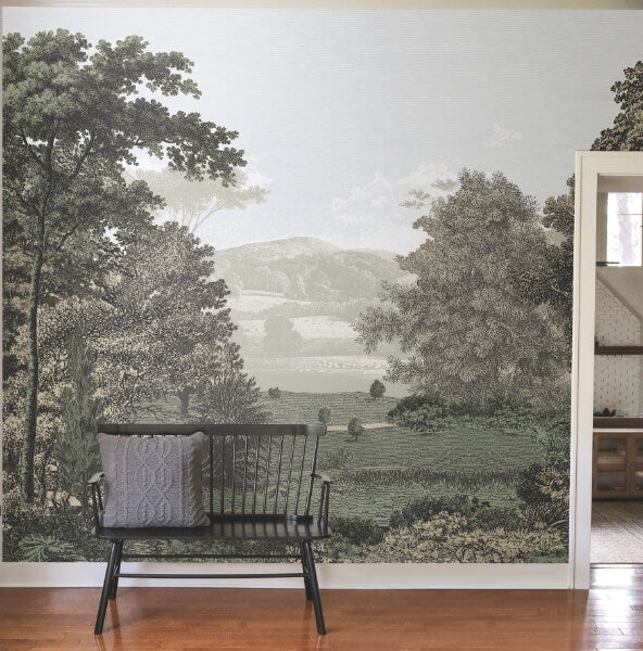 Scenic Pastures Morning Light Peel & Stick Mural
