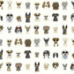 Dog Days Multi White Peel & Stick Wallpaper