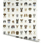 Dog Days Multi White Peel & Stick Wallpaper