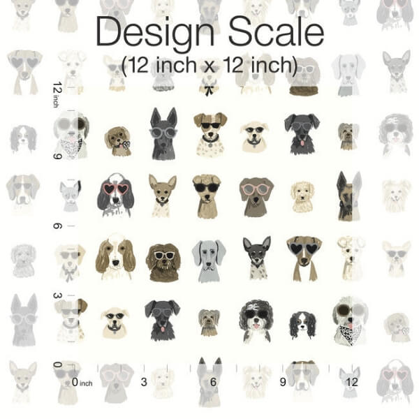 Dog Days Grey Peel & Stick Wallpaper