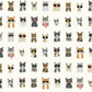 Cool Cats Multi White Peel & Stick Wallpaper