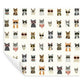 Cool Cats Multi White Peel & Stick Wallpaper