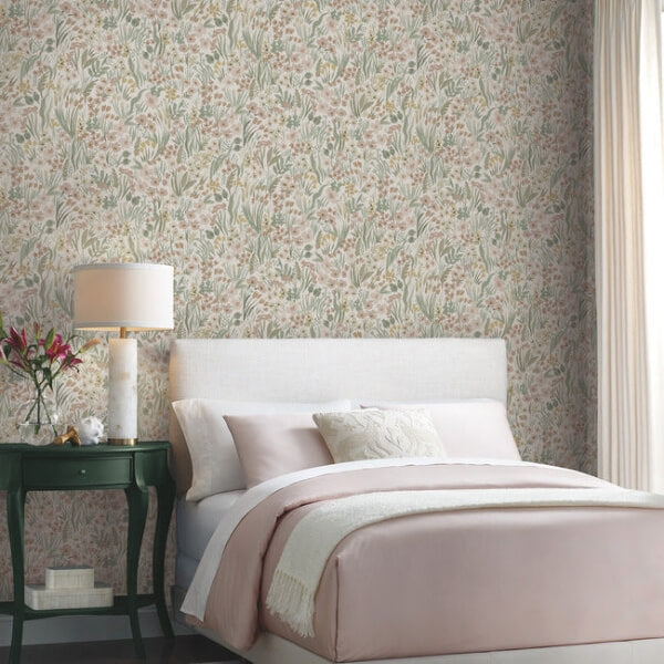 Lea Blush Peel & Stick Wallpaper