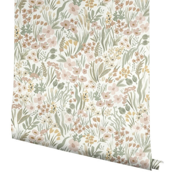 Lea Blush Peel & Stick Wallpaper
